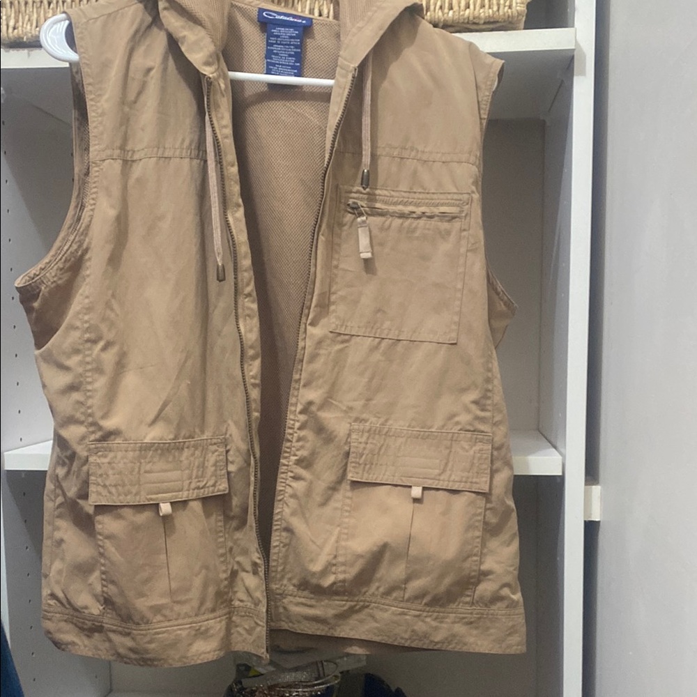 Catalina Brown Bisque Hooded Vest